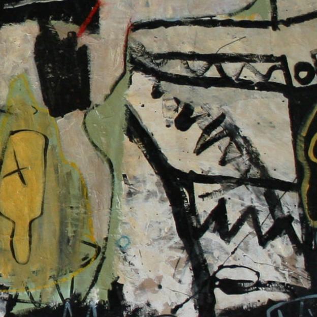 Detail of Your Heros Aint Mine — lower right