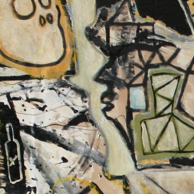 Detail of Your Heros Aint Mine — upper left