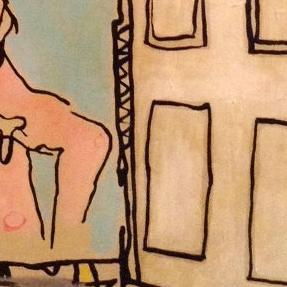 Detail of The Gentlemans gentleman — lower right