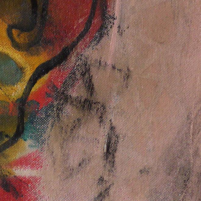 Detail of The Rodeo — lower right