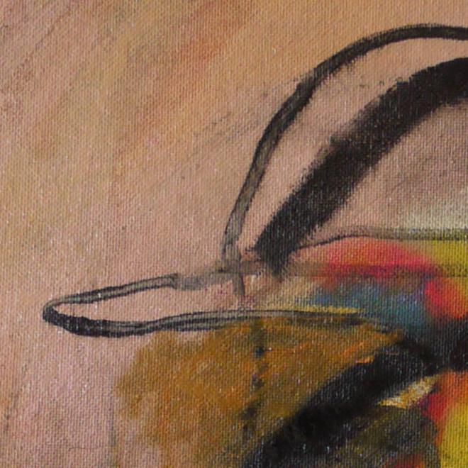 Detail of The Rodeo — upper left