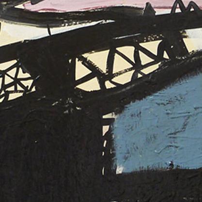 Detail of The Tea Party — upper left