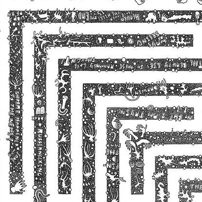 Detail of Maze — upper left