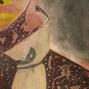 Detail of Buster — lower right