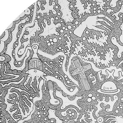 Detail of Chaos — upper left