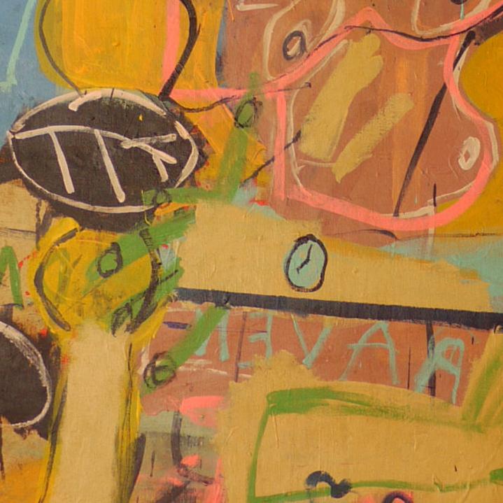 Detail of Silence Please — centre