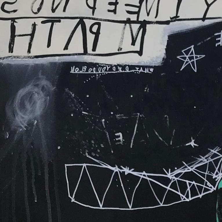 Detail of Rocket Man — upper left