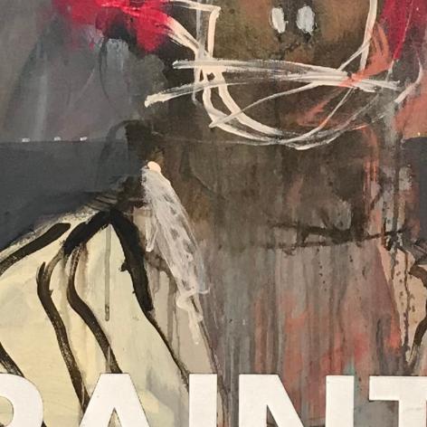 Detail of The Bob Ross Effect — centre