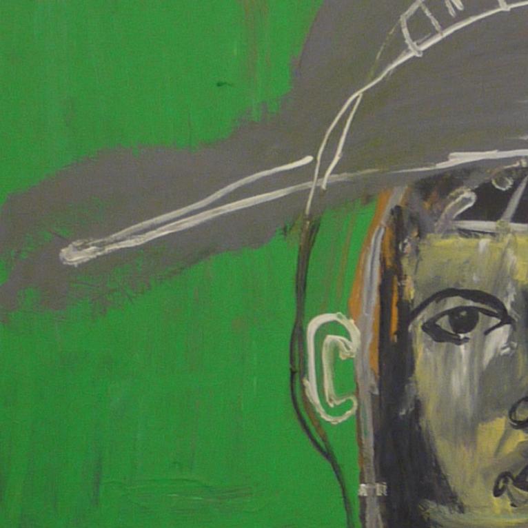 Detail of The Commander — upper left