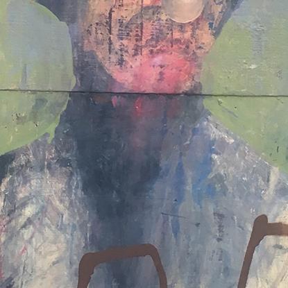 Detail of Death of a Clown — centre