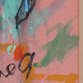 Detail of Pink Lady — lower right