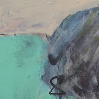 Detail of Blue Dress — upper left