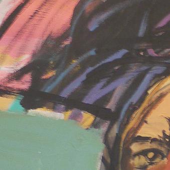 Detail of Driving Miss Daisy Crazy — upper left