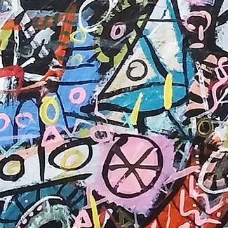 Detail of Black Star — upper left