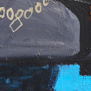Detail of The Vegan & The Giraffe — lower right