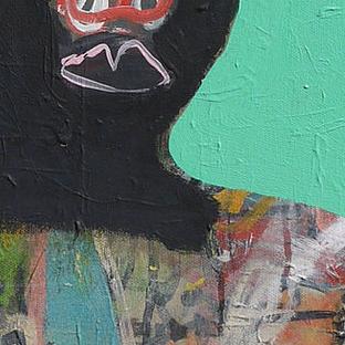 Detail of The Stranger — lower right
