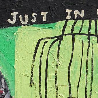 Detail of The Songbird — lower right