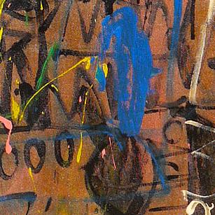 Detail of I Paint With The Spiders — lower right