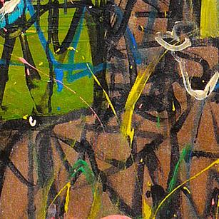 Detail of I Paint With The Spiders — centre